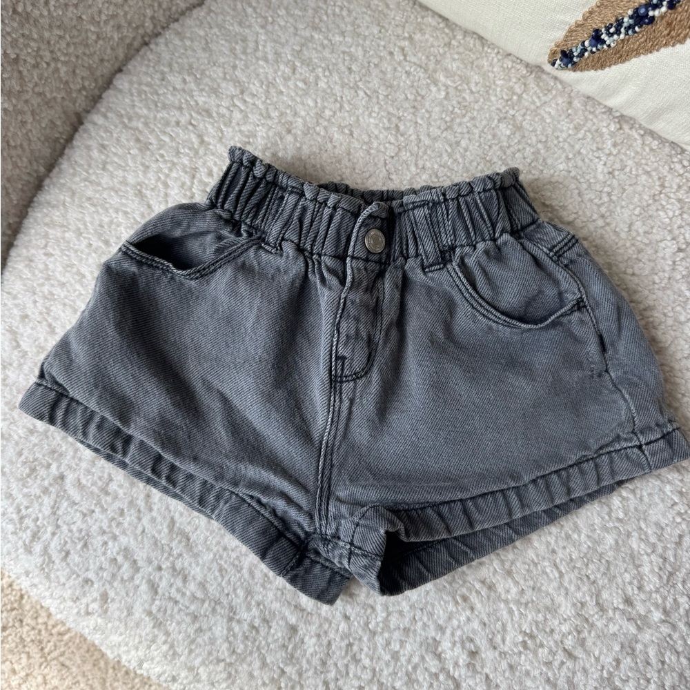 Zara Kids Gray Denim Shorts